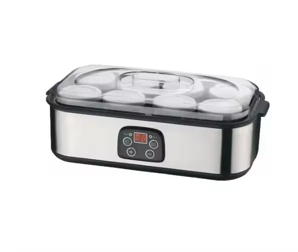 Household Electric Yogurt Machine Mini Yogurt Maker Electronic Digital Yogurt Maker Machine with 8 Glass Jars SNJ-159B BPA-Free