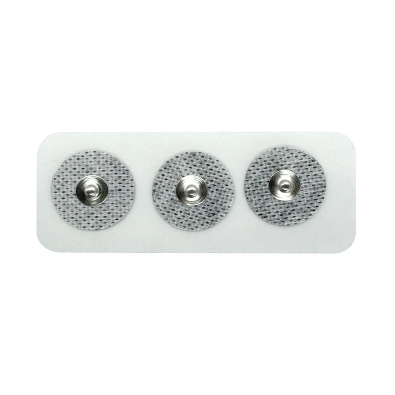 Electrodes pads tens unit round 4.0 male snap for TENS physiotherapy equipment