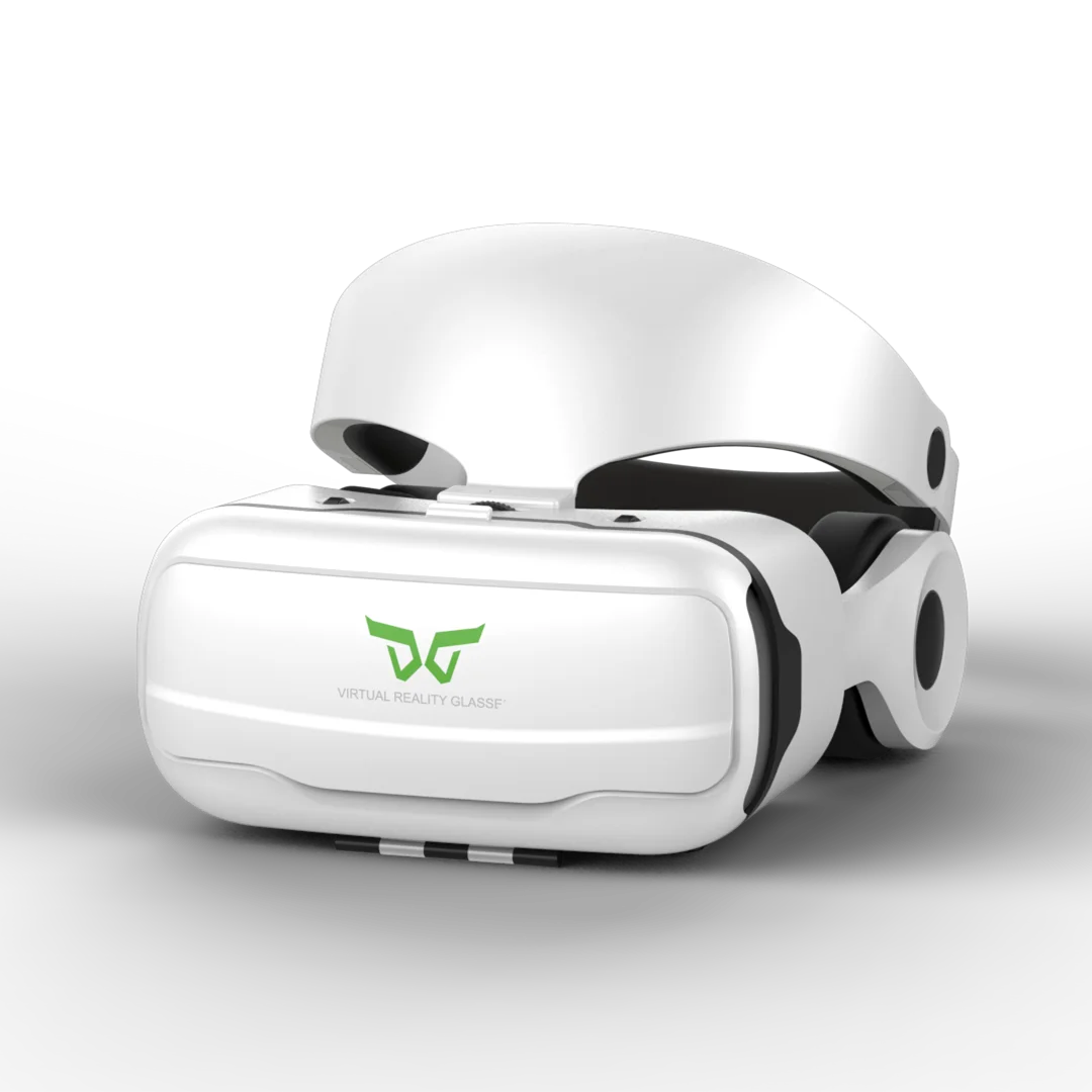 RK-G02EF 3D Virtual Reality VR Glasses For iPhone Android Mobile Phone Smartphone Headset Helmet With Lenses Controller