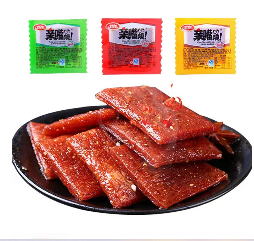 Weilong kissing spicy dried tofu spicy gluten seasoned noodle snack