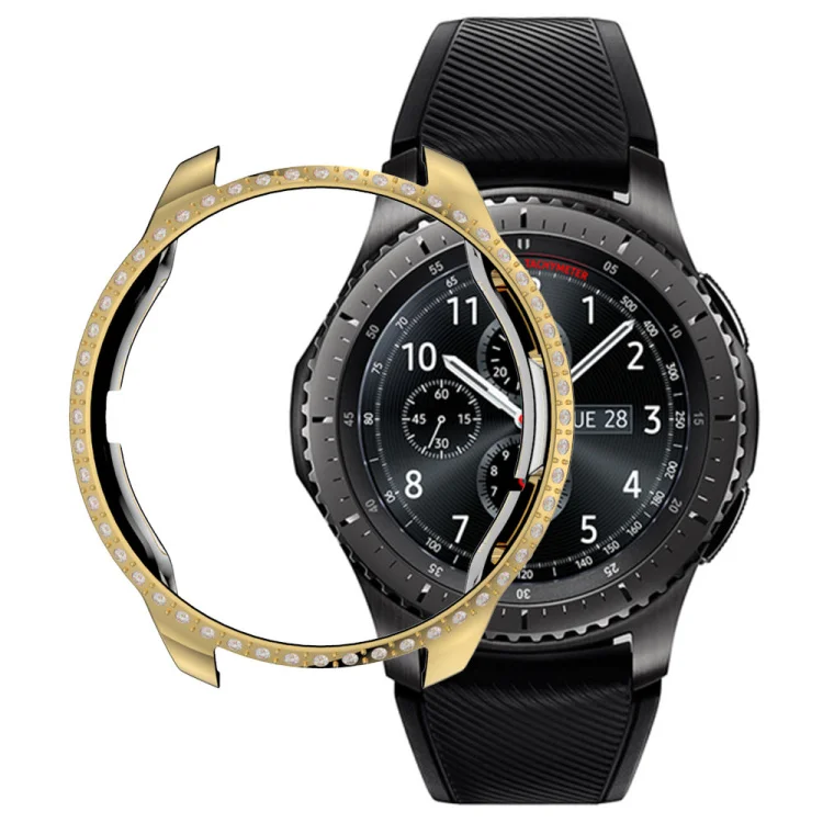 Блестящий Алмазный поликарбонатный чехол YHQ для Samsung Galaxy Watch 42 мм 46 защитный чехол-бампер