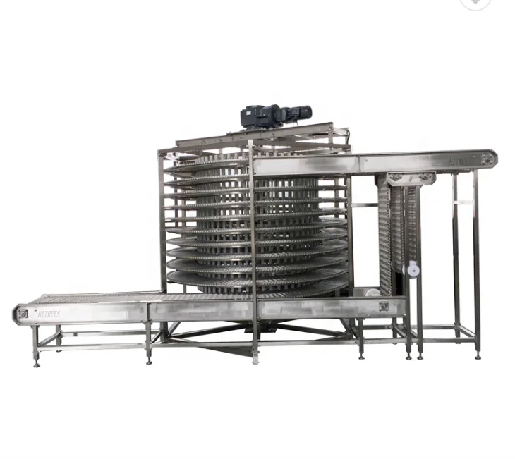 
CE approved seafood Spiral freezing IQF tunnel freezer 