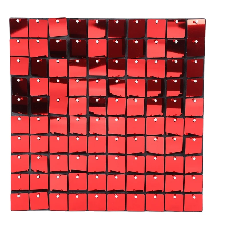 wedding Decoration Sequin Backdrop use plastic hot sale 3d Shimmer sequin wall panel for wedding party home events