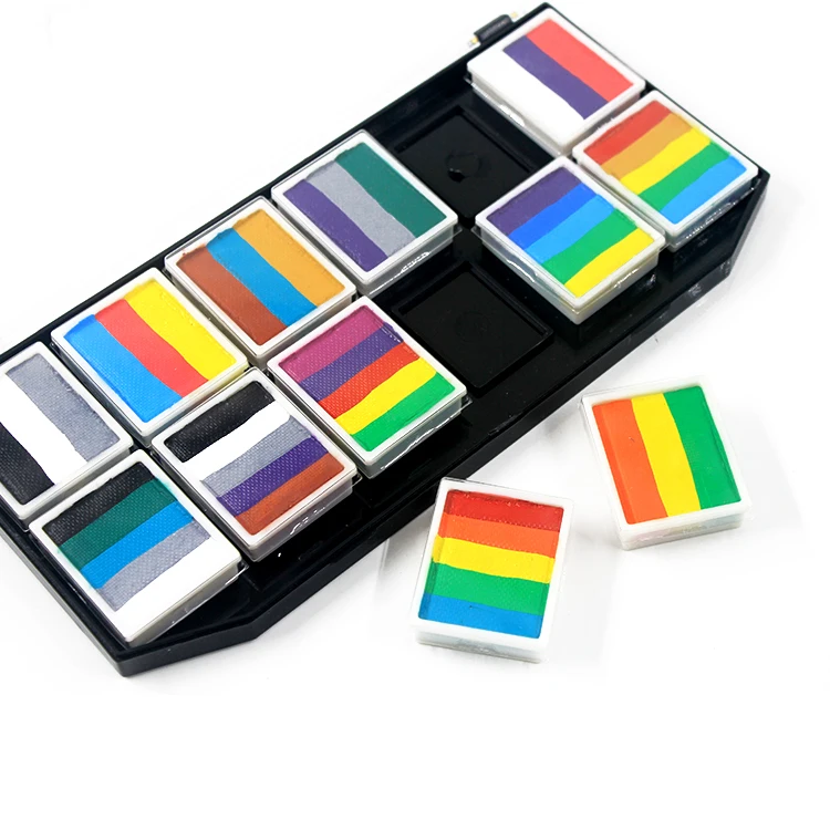 paint kit party face paint palette body art  halloween makeup for body painting supplies split cake face paint