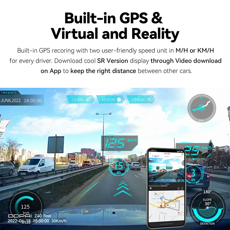 DDPAI Z40 Sony IMX335 Dual Front 1944P HD Rear 1080P 128GB Night Vision Dvr Car Camera Black Box Dash Cam With GPS And WiFi