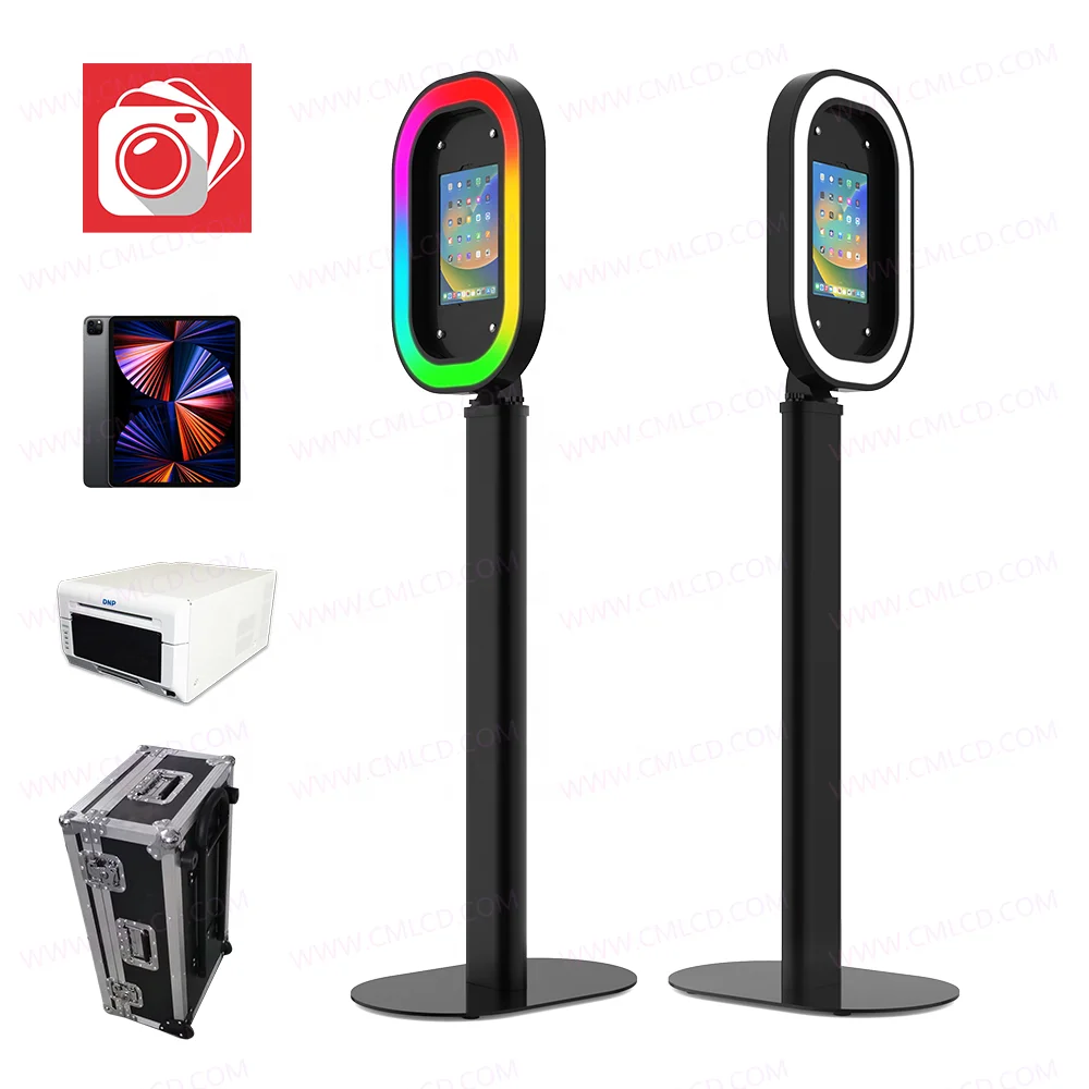 Chimee photo booth portable light aluminum made iPad Air iPad Pro selfie photo booth metal case rental equipment for events