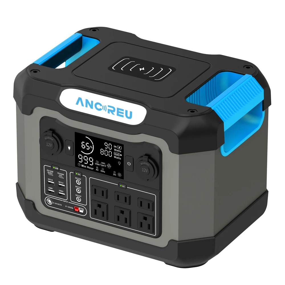 Ancreu 1200W Large Battery Backup Home Use Camping RV Travel Emergency Portable Power Station