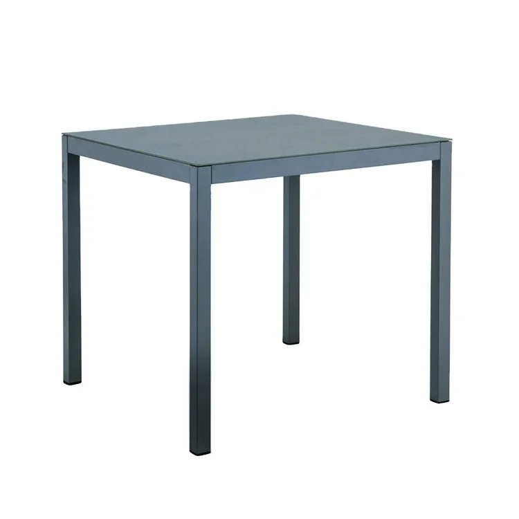 TOPHINE Furniture Modern Design Metal Square Coffee Restaurant Dining Table Outdoor Use