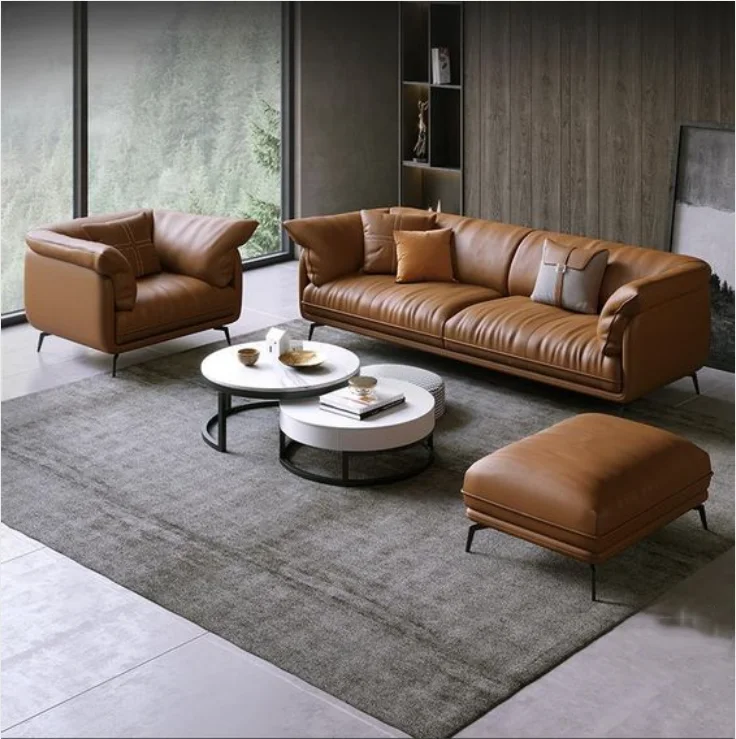 Leather sofas for sell luxury single sofa for factory wholesale restaurant and dining modern leather sofa furniture