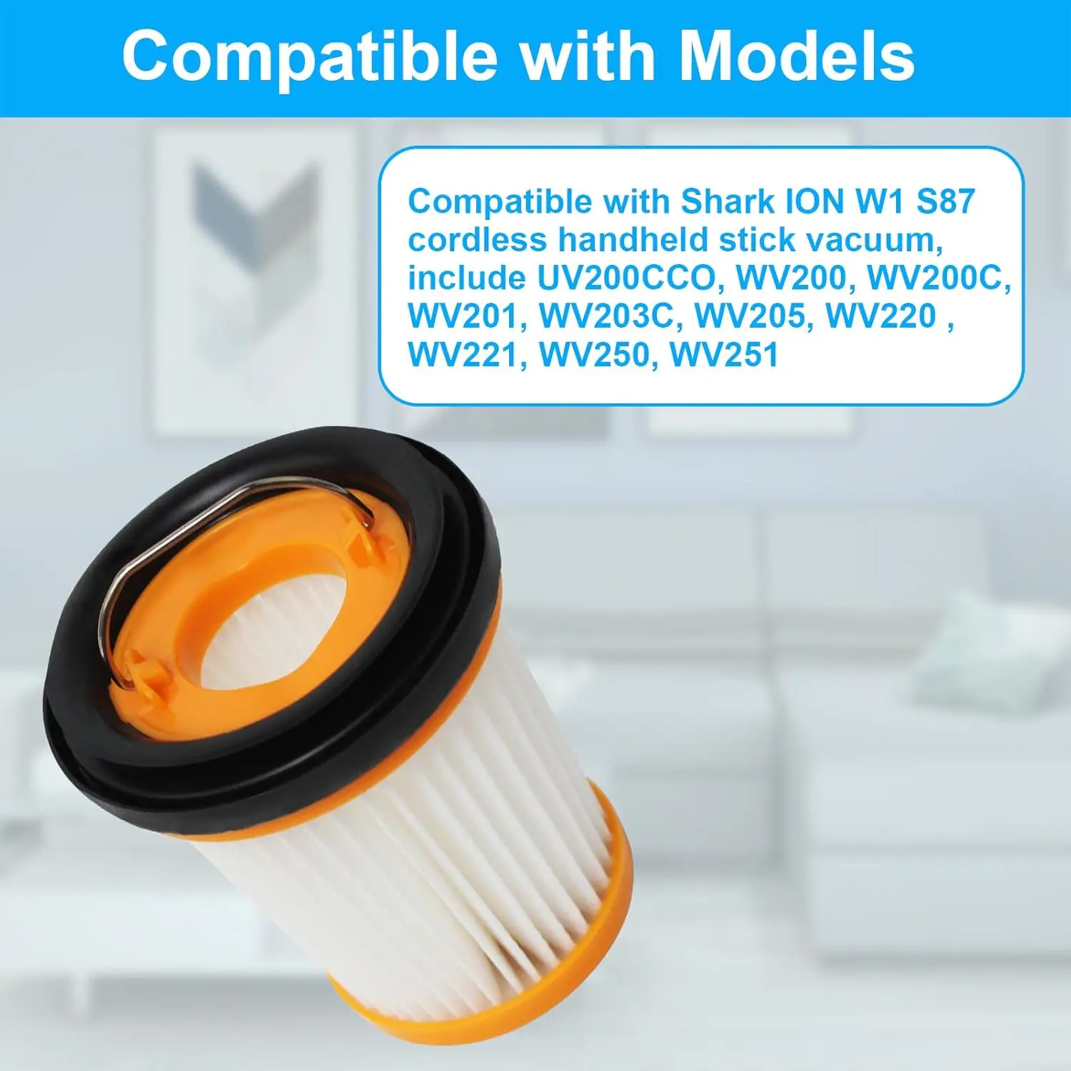 Сменные вакуумные фильтры для акулы Wandvac ION W1 S87 беспроводной ручной вакуум WV200 WV201 WV205 WV220