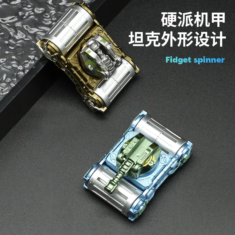 Focus Finger Spinning Toys for Kid Adult Relieving Stress Boredom Metal Sensory Fidget Hand Toys Updated Tank Fidget Spinner
