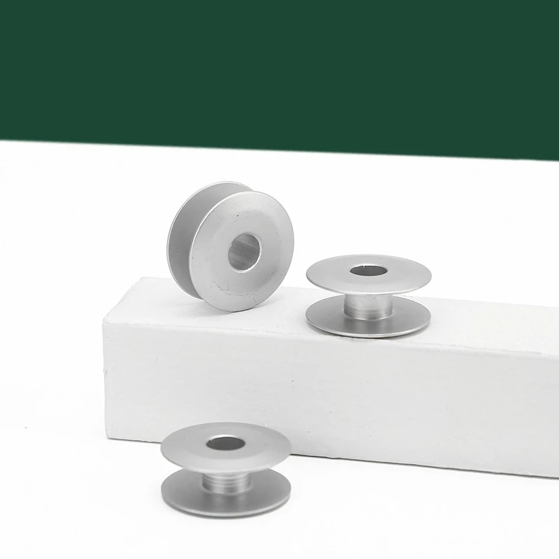 Sewing Thread Bobbins Household Sewing Machine Accessories Aluminum Spools Shuttle Core For Sewing