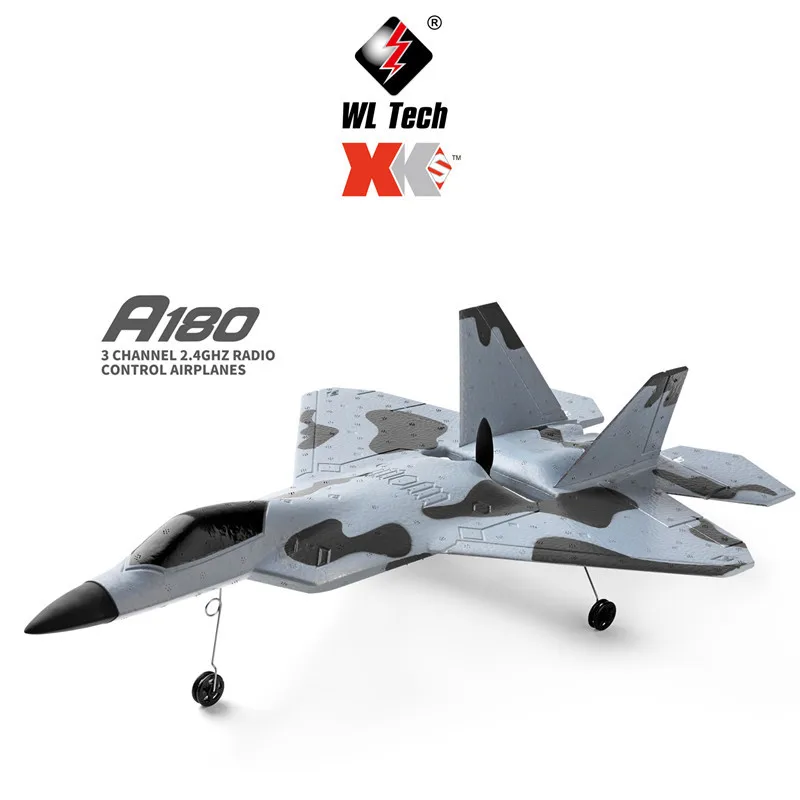 Wltoys XK A180 F22 самолет с дистанционным управлением 2 4 г бесщеточный двигатель 3D 6 стабильность системы 3 Ch 200 м Пульт дистанционного управления расстояние RTR