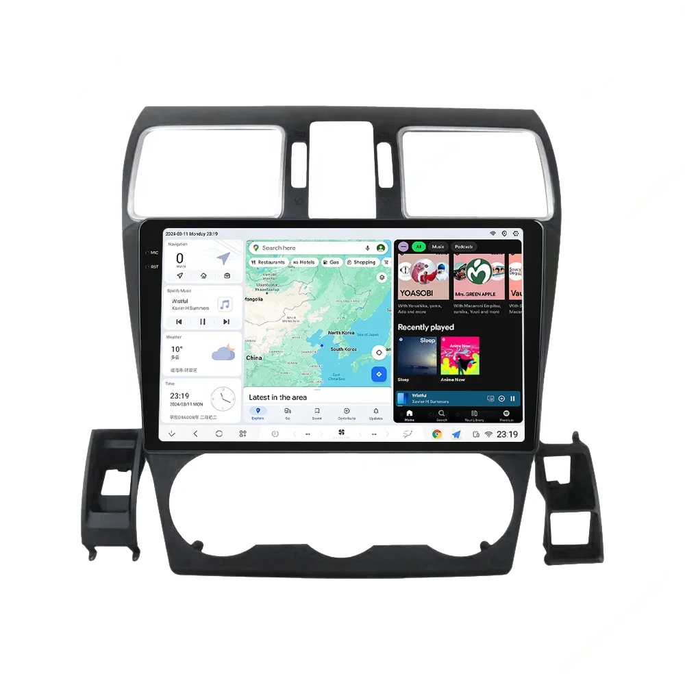 Mekede DUDU7 android car radio dvd player 2K QLED auto wifi  4G GPS DSP FM AM Multimedia  for Subaru Forester 2015 2016 2017
