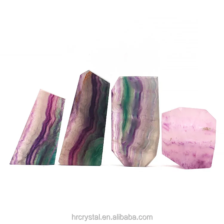 159 Wholesale Crystals Healing Stones Crafts Natural Rainbow Fluorite Crystal Freeform