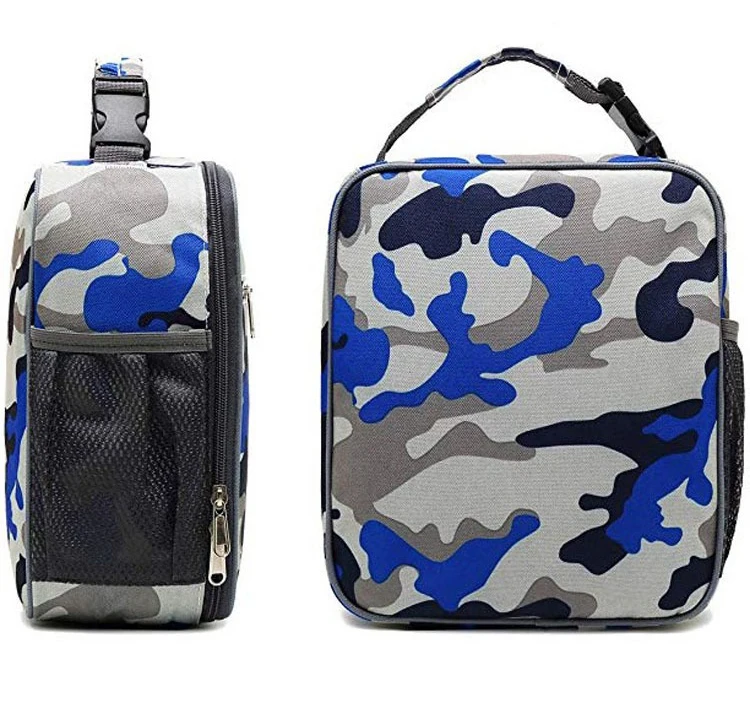 Сумка-холодильник из ткани Оксфорд с камуфляжным принтом для взрослых, изолированная сумка для ланча