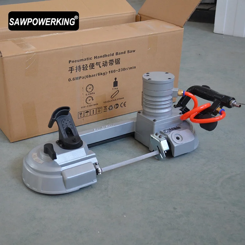 Ручная Портативная ленточная пила SAWPOWERKING беспроводная для дерева/металла/ПВХ труб режущий газ мощность: скорость воздуха (об/мин): 9600 ~