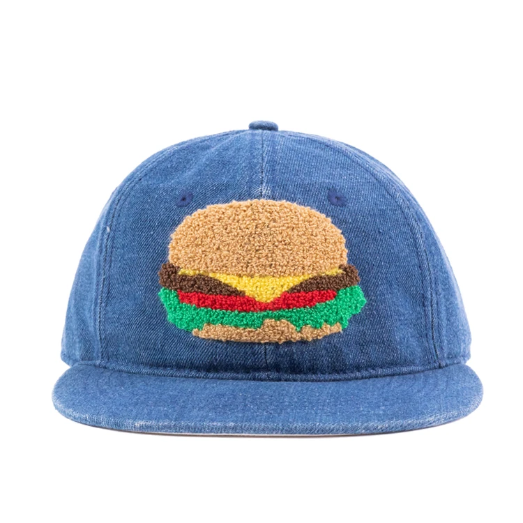 Whole Sale Male Plain Blank Denim Hip Hop Team Custom Towel Embroidery Patch Retro Vintage Cap Basketball Snapback Hat In Bulk