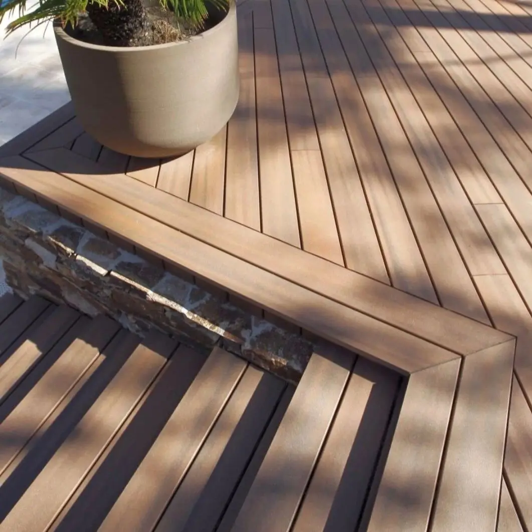 Free from Any Radioactive Elements Composite Decking Board Trex Outdoor Composite Deck Kit Co-Extrusion Wpc Deking