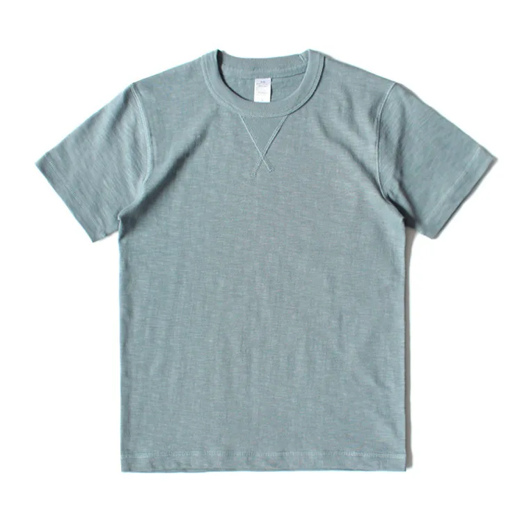 OEM 300 gsm heavyweight slub bamboo fabric cotton mens custom tshirt top quality plus size t-shirt t shirt tee shirt for men