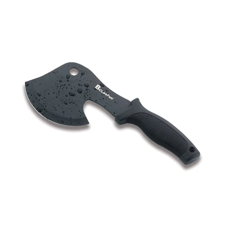 High quality stainless steel survival hatchet with PVC handlle