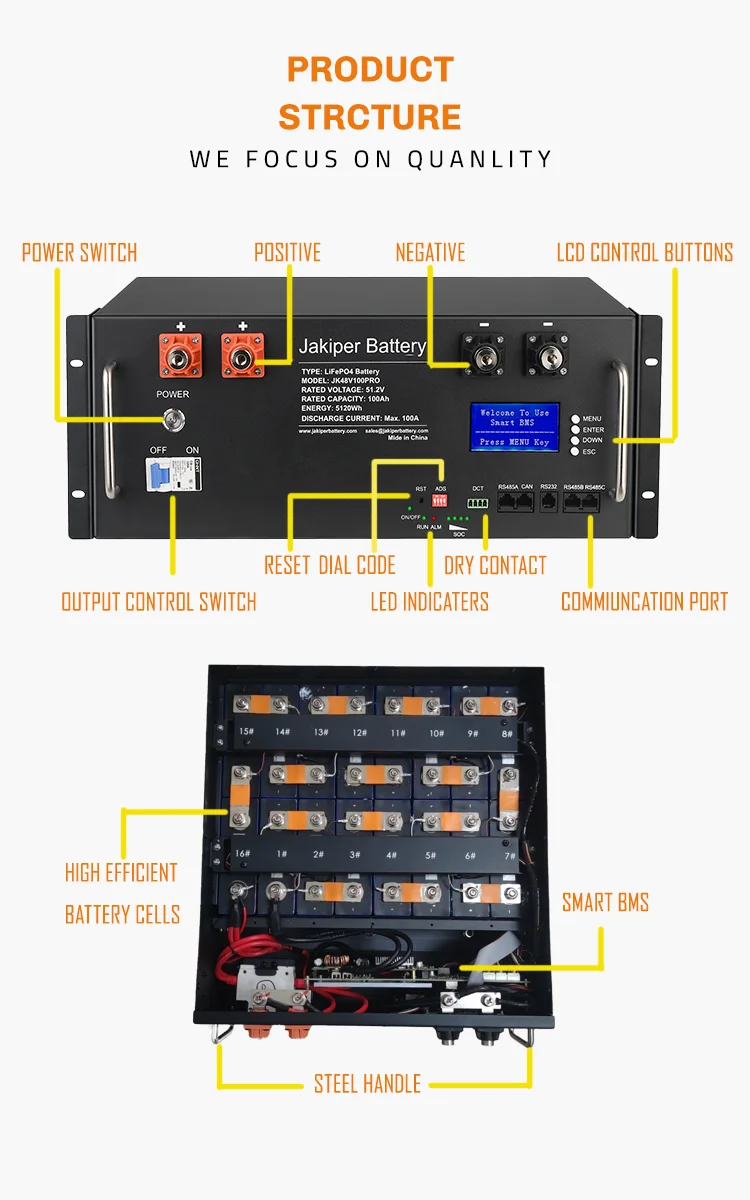 ORIENT POWER JK48V100PRO 5kw 10kw Solar Energy Storage Systems Battery LiFePO4 for cheaper batteries than SOK EG4 Battery