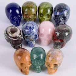 Factory Direct Sales Hand Carved Small Quartz Crystal Skulls of Various Colors