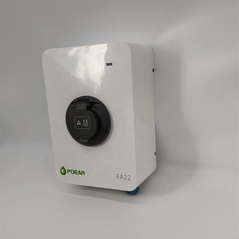 
22KW 400V 32a wall mount ev charger,ac ev charging station type 2 socket and type B RCD,OEM 