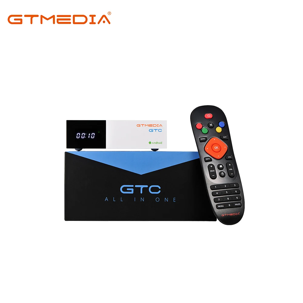 GTMEDIA GTC 2 г + 16 H.265 Android 6,0 ТВ коробка DVB-S/S2, DVB T/T2/кабель (J83.A/C)/ATSC-C/ISDBT спутниковый ТВ приемник