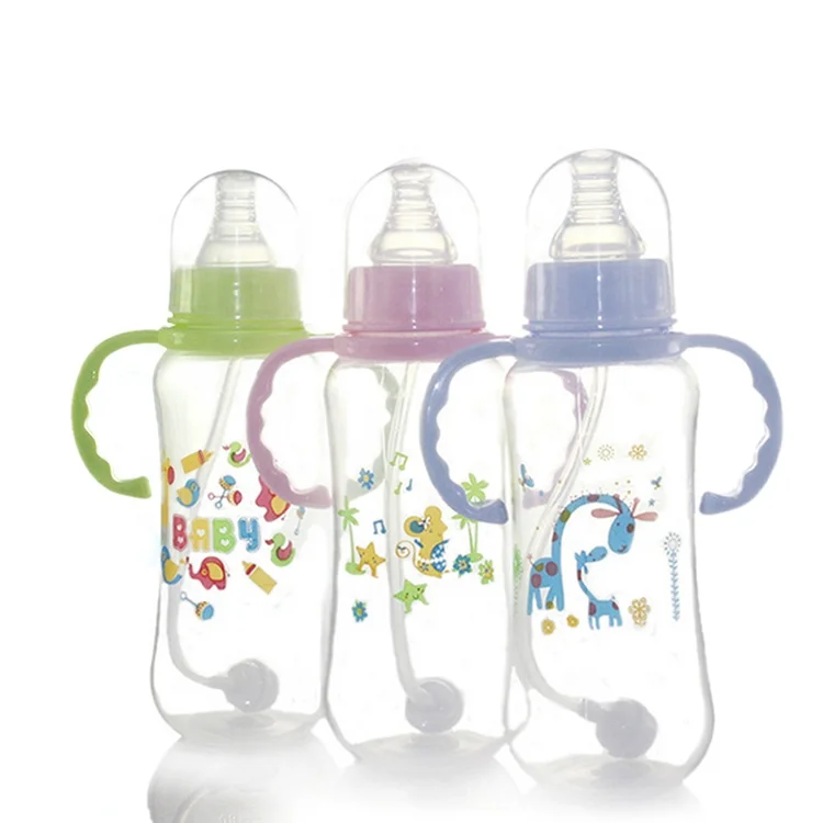 
Handled Plastic Feeding Supplies PP Baby Bottle Manufacturer food grade Wholesale 280 ml 