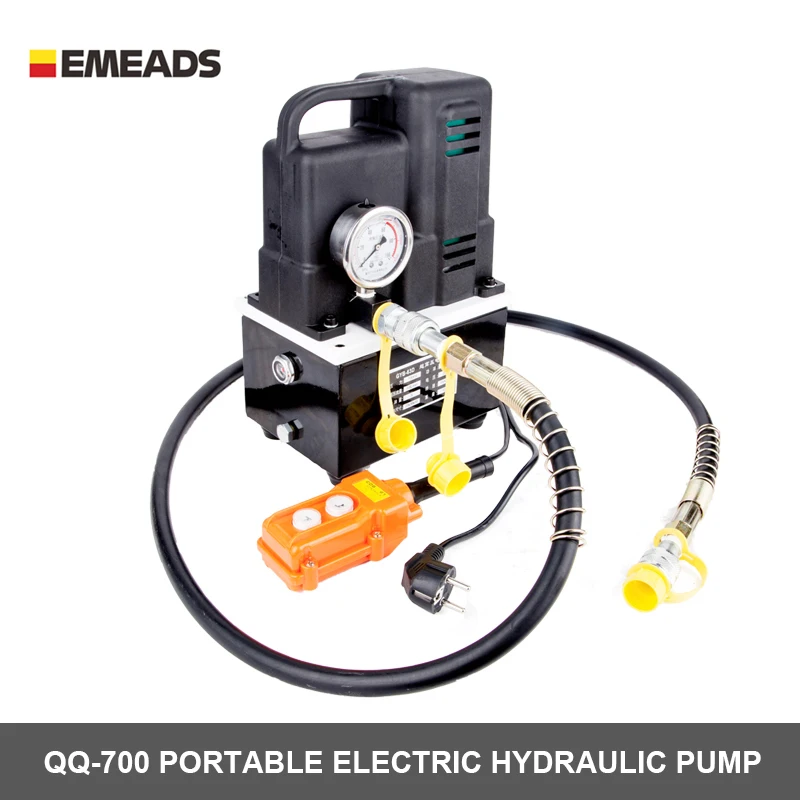 EMEADS QQ-700Factory direct sales quality assurance of ultra-high pressure electric hydraulic pump 700 bar hydraulic hand pump