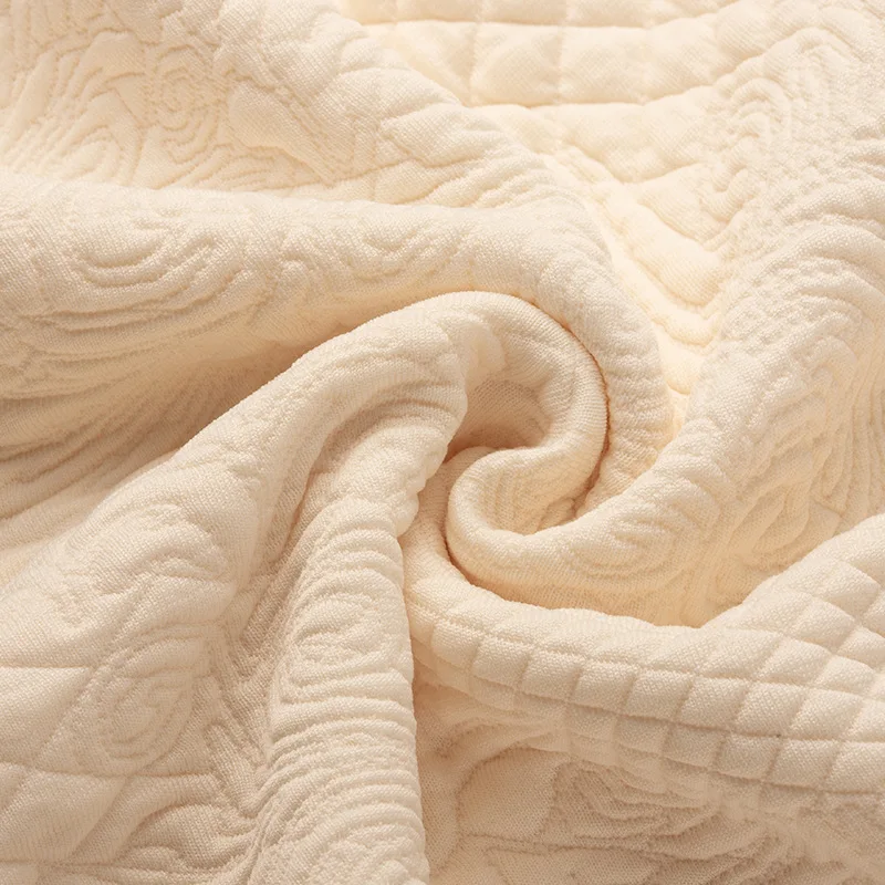 Customized Patter Color 95 Polyester 5 Spandex Knitted Soft Jacquard Hacci Fabric For Winter Sweaters knitted sweater fabric