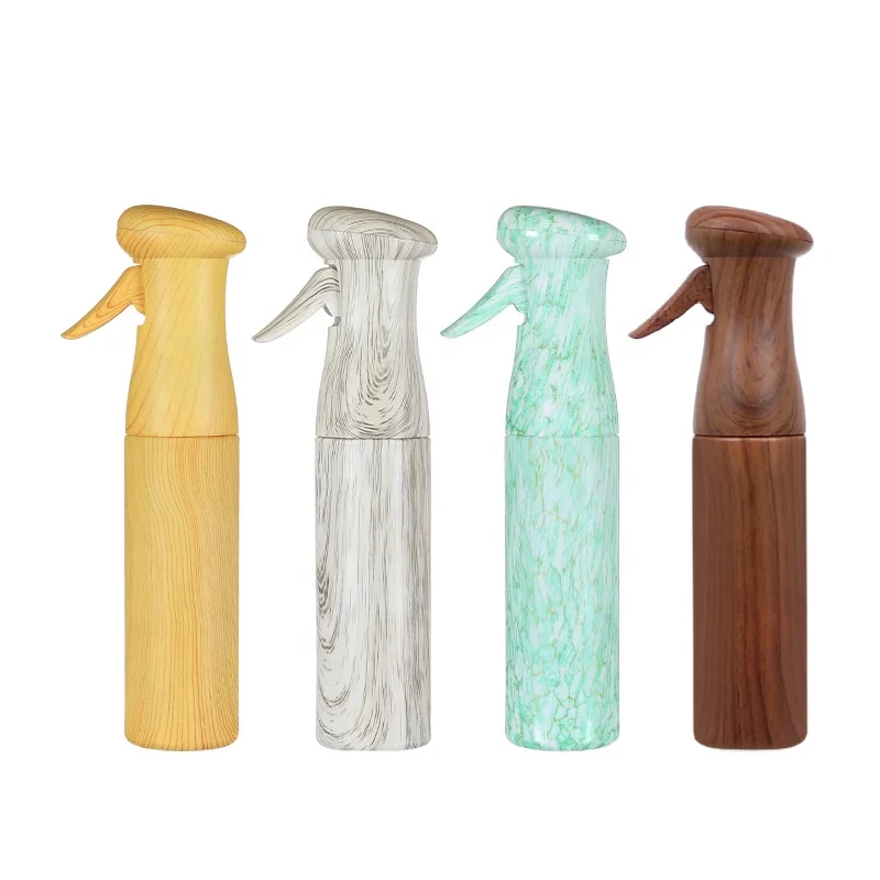 Quality Guaranteed four colors wood grain continuous hand spray bottle multi household empty capacity Bottle