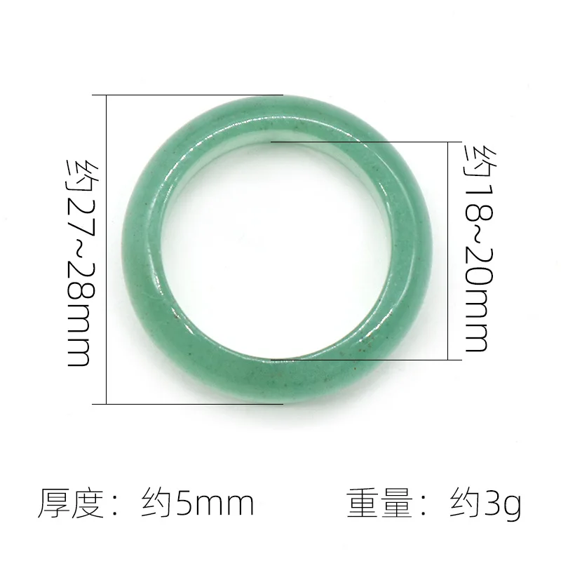 Colorful Gemstone Rings Healing Crystal Rose Quartz Stone Rings For Jewelry Women Men