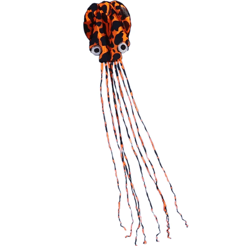 wholesale personalized custom with tails kite kids outdoor beach 3d Inflatable soft Piebald octopus kites