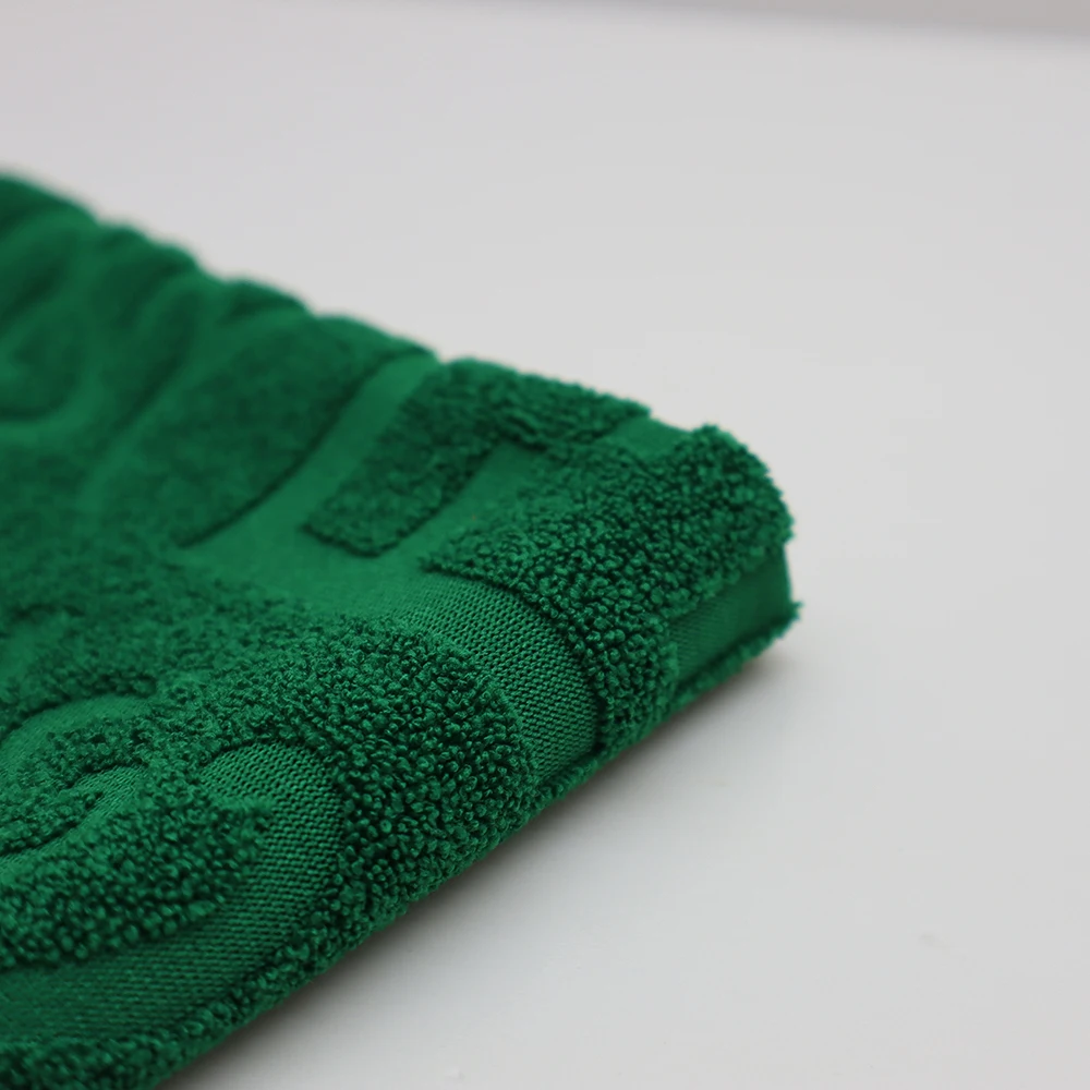 Custom pattern polyester cotton rayon knitted terry towel jacquard fabric for beach shorts