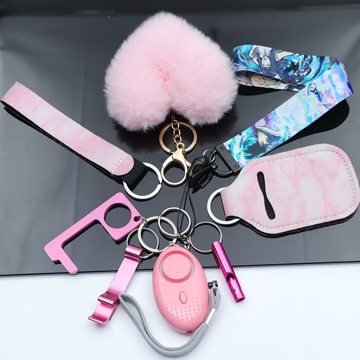 Verified defece keychain manufacturer wholesale defence keychain set color customizable self defence keychain