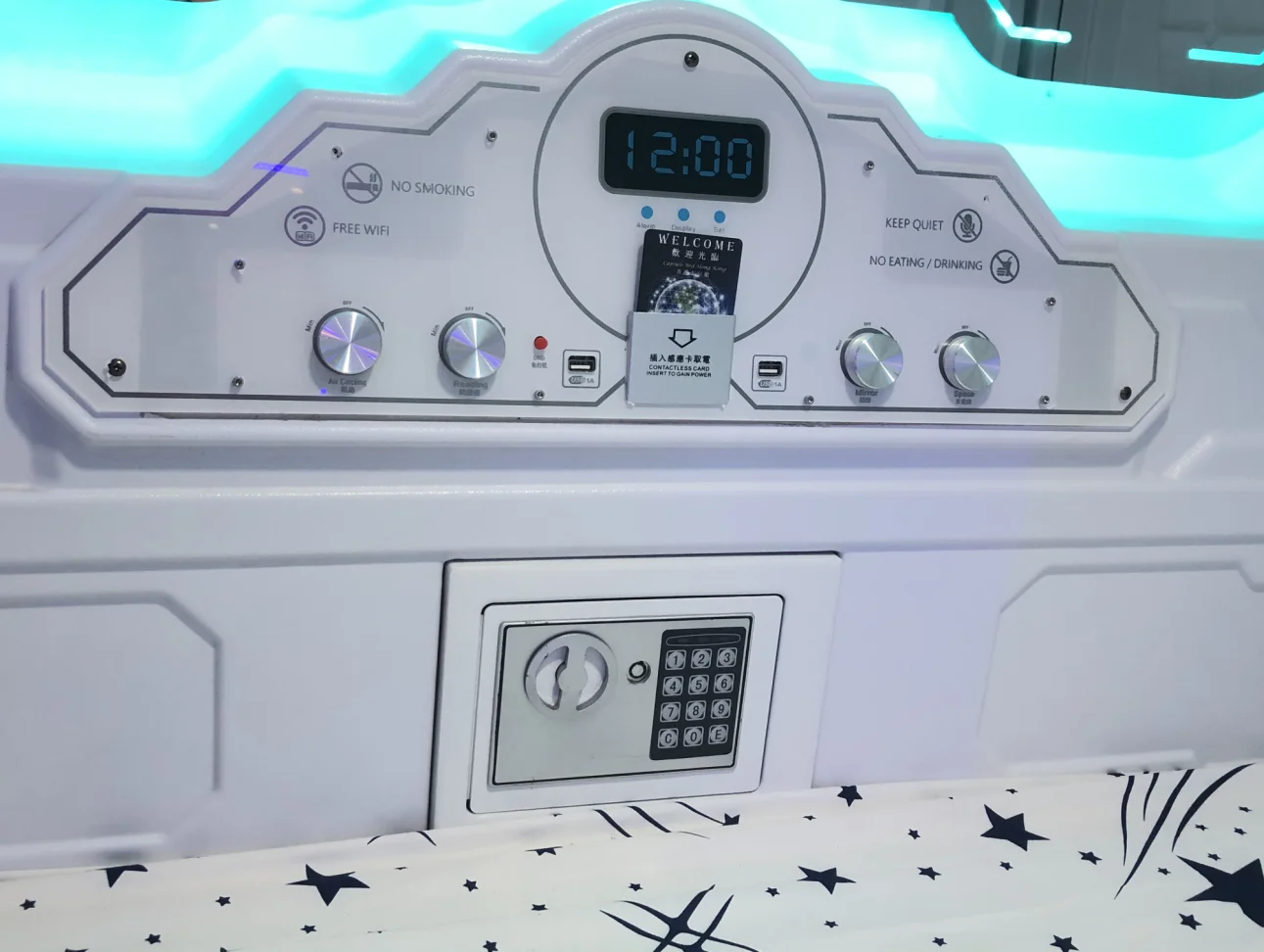 
WIMI Factory Price Bunk Beds Popular space capsule hotel bunk bed capsule Sleeping Pod For Express Hotel 