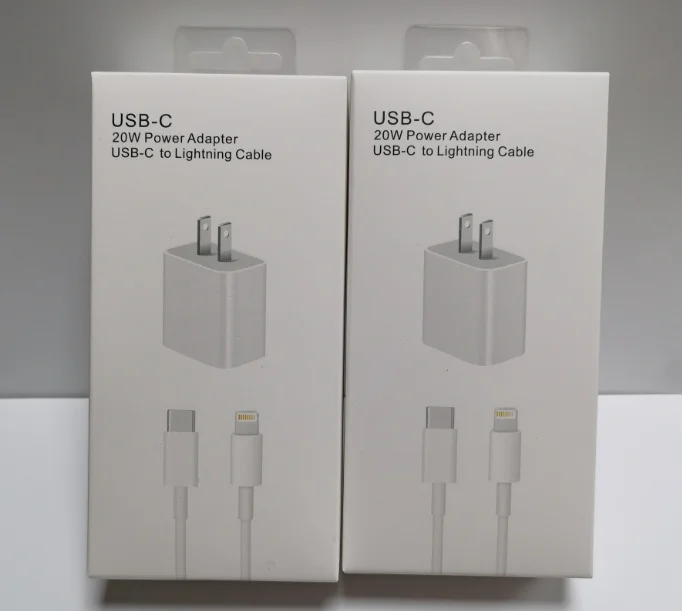 USB-C Fast Charging PD Charger Set for iPhone 11 iPhone 12 Pro XR XS/MAX 20W pd adapter pd cable