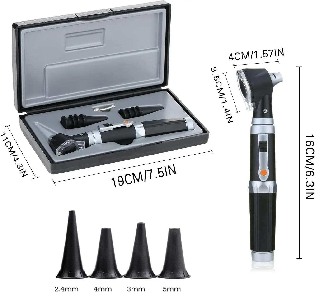 Black Electric Custom Marking Ce Instrument Otoscope Wholesale Price Double Screen Optical Machine Glasses