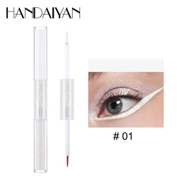 Handaiyan Eyeliner Glitter Logo Manufacturers Water Activated Double-sided Long-lasting Cosmetics Glitter Eyeliner