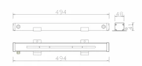 Различные формы 20 Вт 24 В постоянного тока светодиодное окно одноцветное DC36V