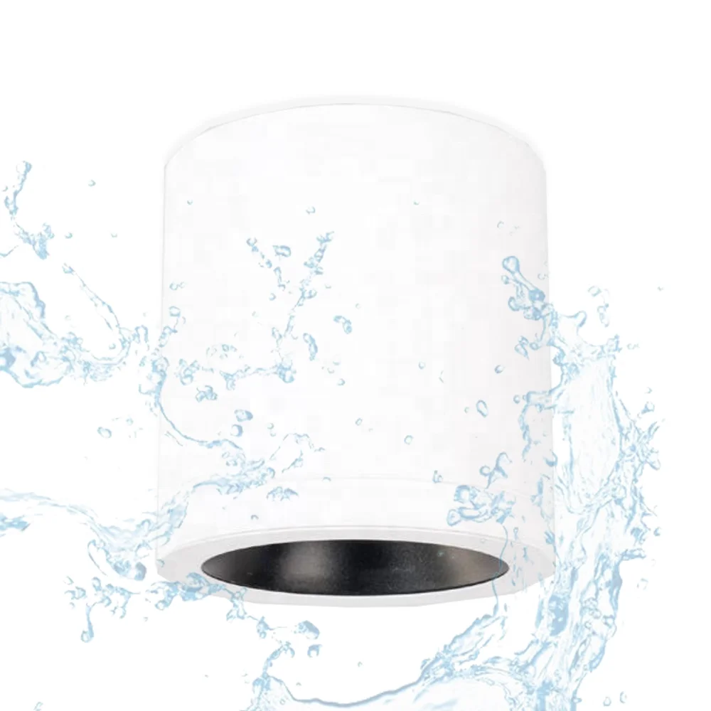 10W 20W 30W 40W Indoor Comfortable DIY Can Light Cylinder Round Square Black White Finish Surface Mounted Downlight With Driver