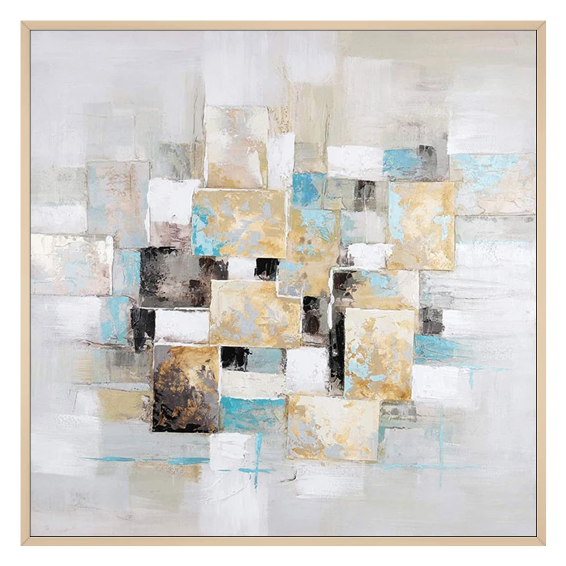 Custom modern luxury wall art picture hand painted abstract canvas oil painting handmade artwork for living room home decor