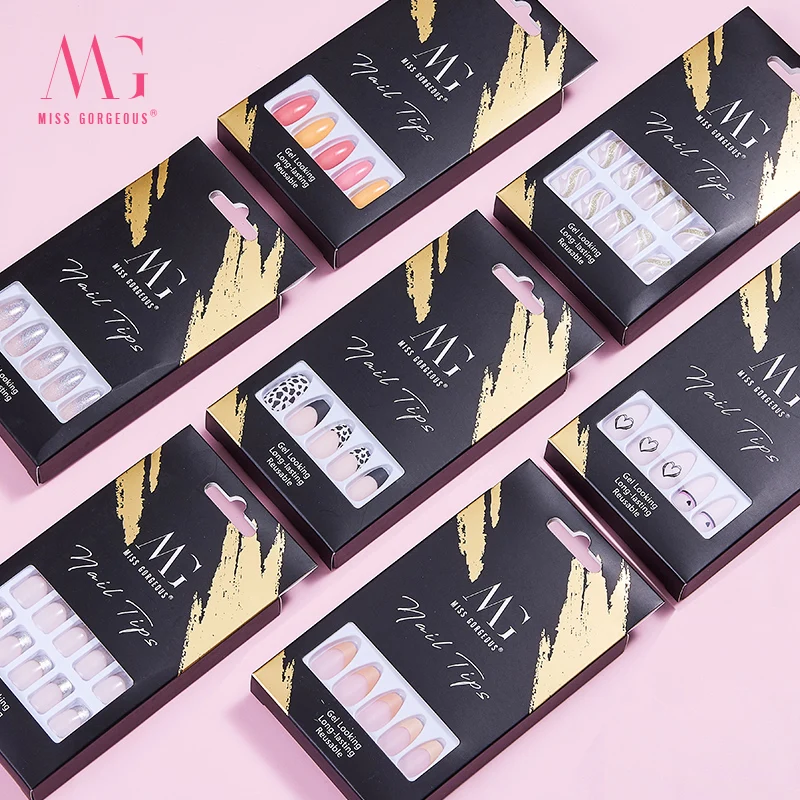 MISS GORGEOUS To Be Our Distributor Daily Style Short Coffin Ballerina Designed Fake Nails Press On Nail