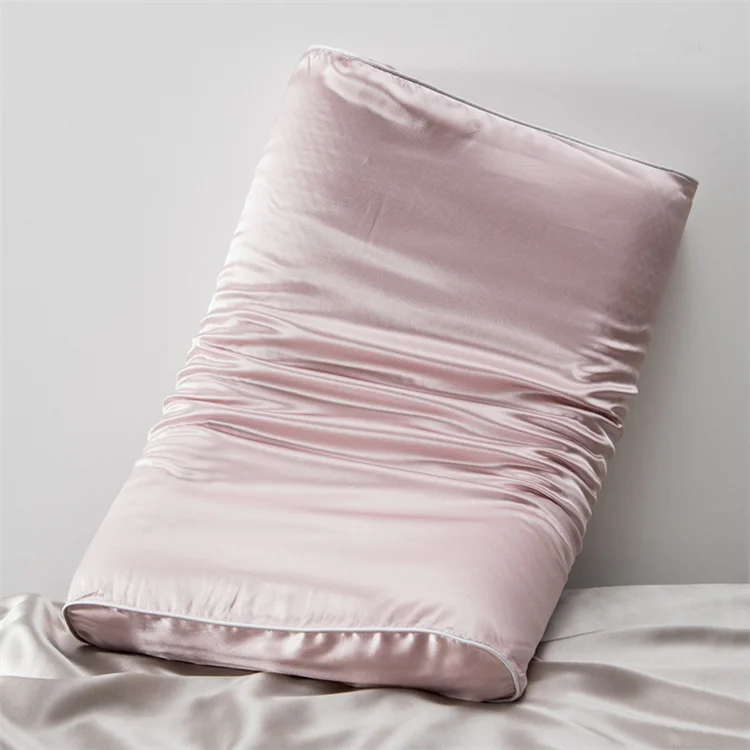 HEFT BOOOGE Stylish 40x60cm 100% Natural 19mm Mulberry Satin Silk Memory Pillowcase