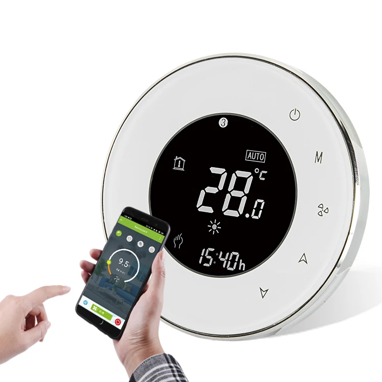 HVAC System Smart Home Thermostat Room programmable fan coil Control WiFi Touch Screen Controller Digital Thermostat BECA BMS