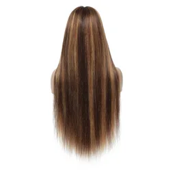 Brazilian Virgin Hair Transparent Highlight Lace Front Wig Piano Color 13x6 HD  Lace Frontal Ombre Real Hair Wigs