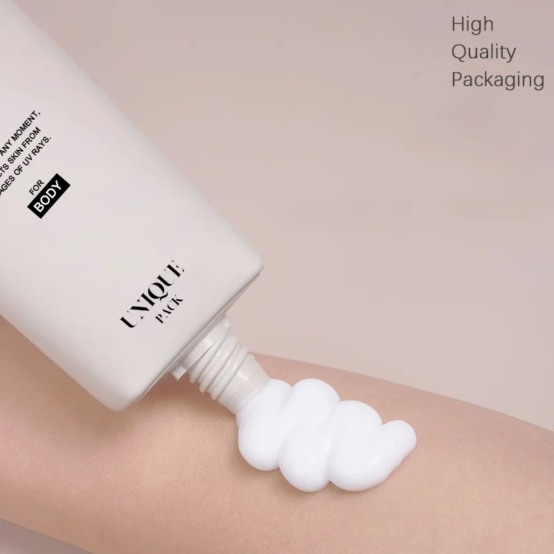 Eco Friendly Rectangle Lid Square Flip Top Caps Cosmetic Tubes Packaging For Lotion Cream Soft Squeeze Square Plastic Tube