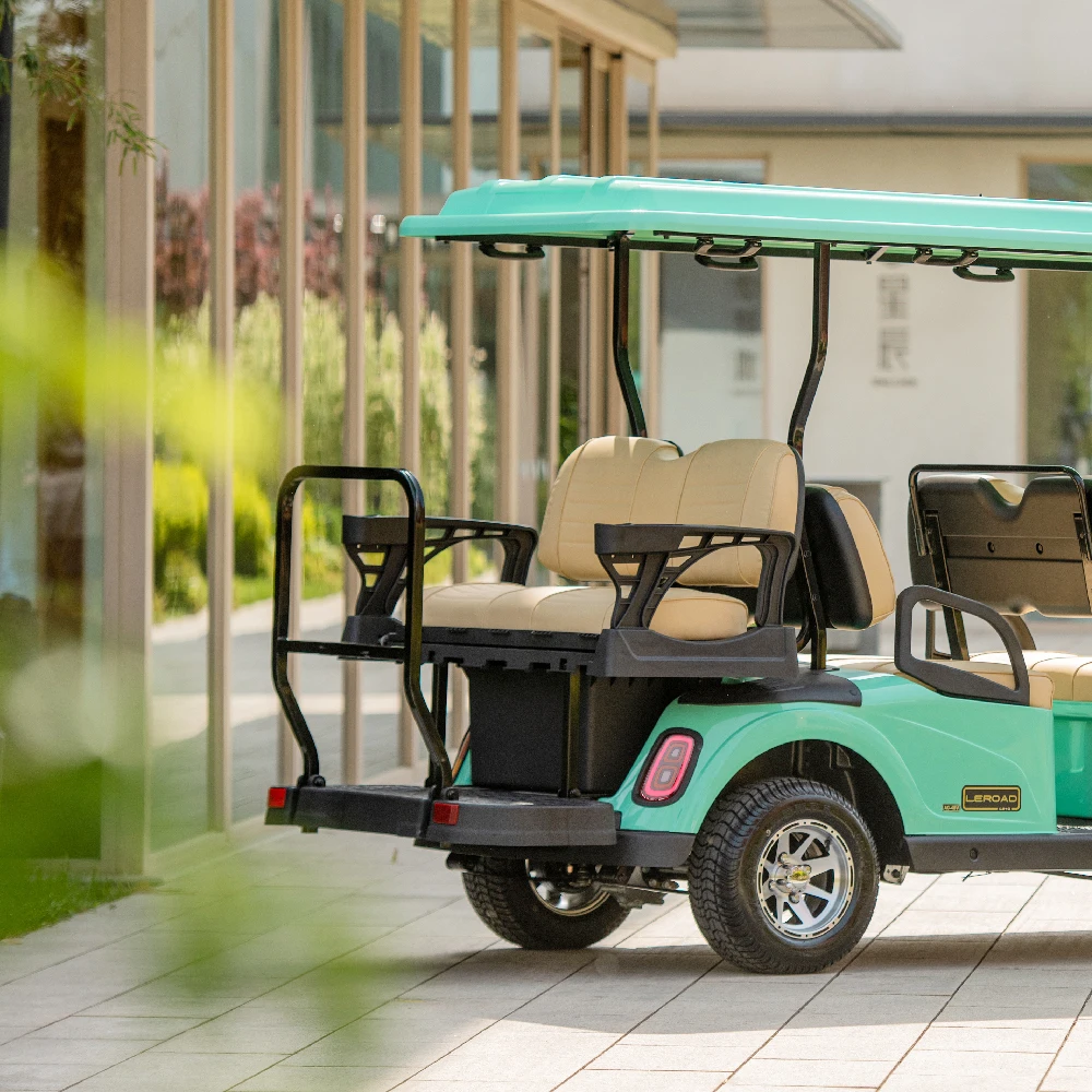LEROAD L6 Golf Cart 6 Seats Electric car lithium battery 150AH OEM   Factory Direct Sales sightseeing vehicle 8 seats tour bus
